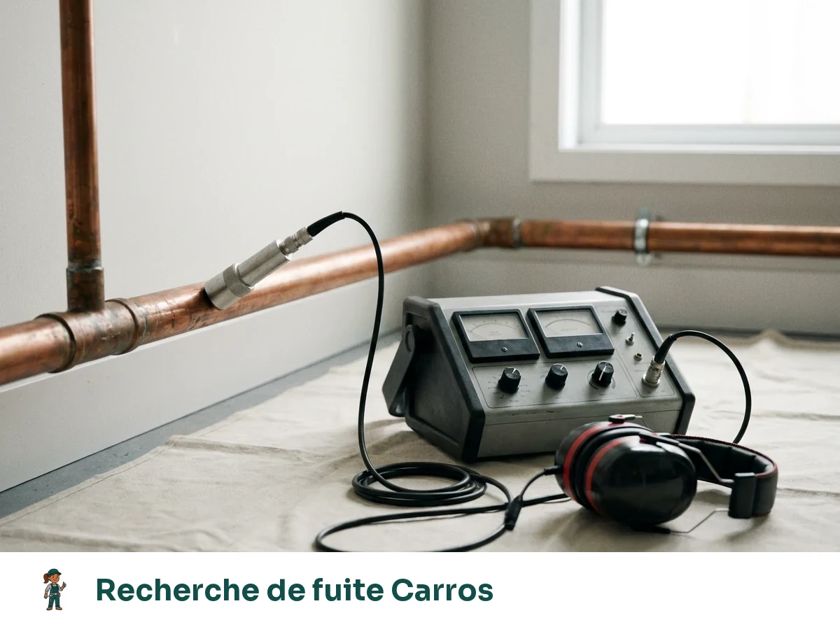 Recherche de fuite à Carros