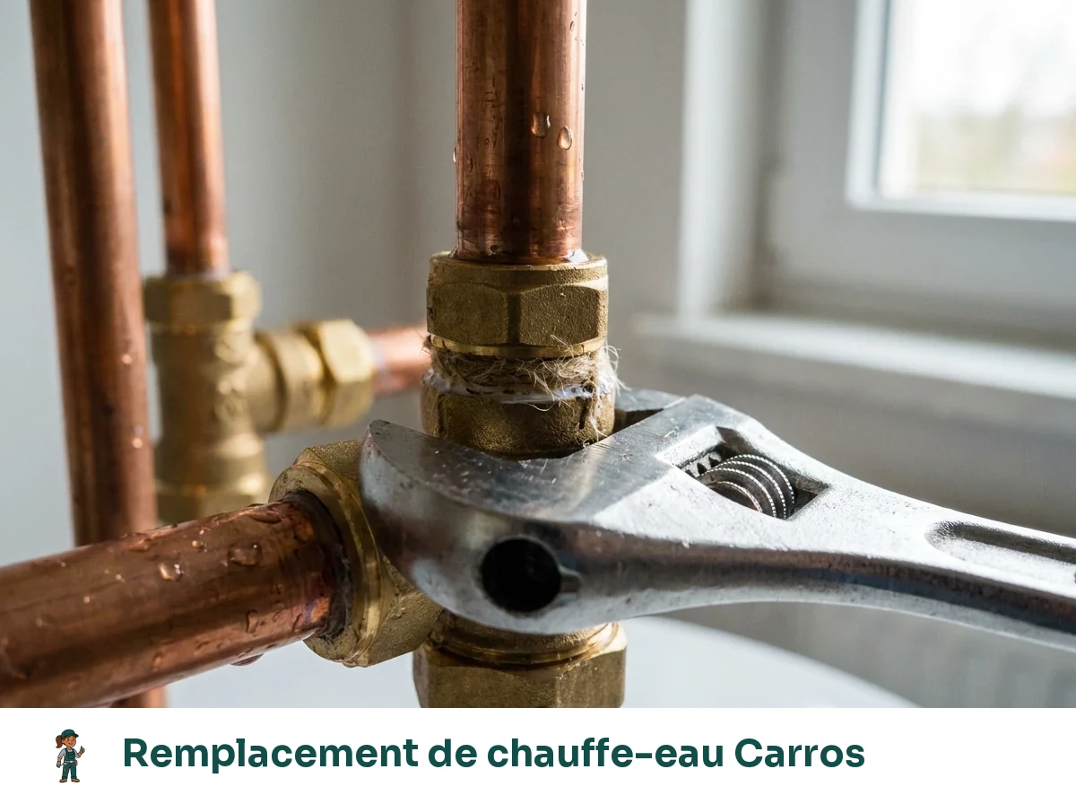 Remplacement de chauffe-eau à Carros