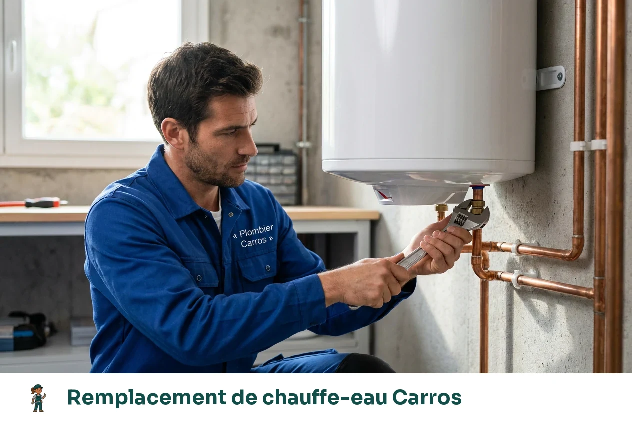Remplacement de chauffe-eau à Carros
